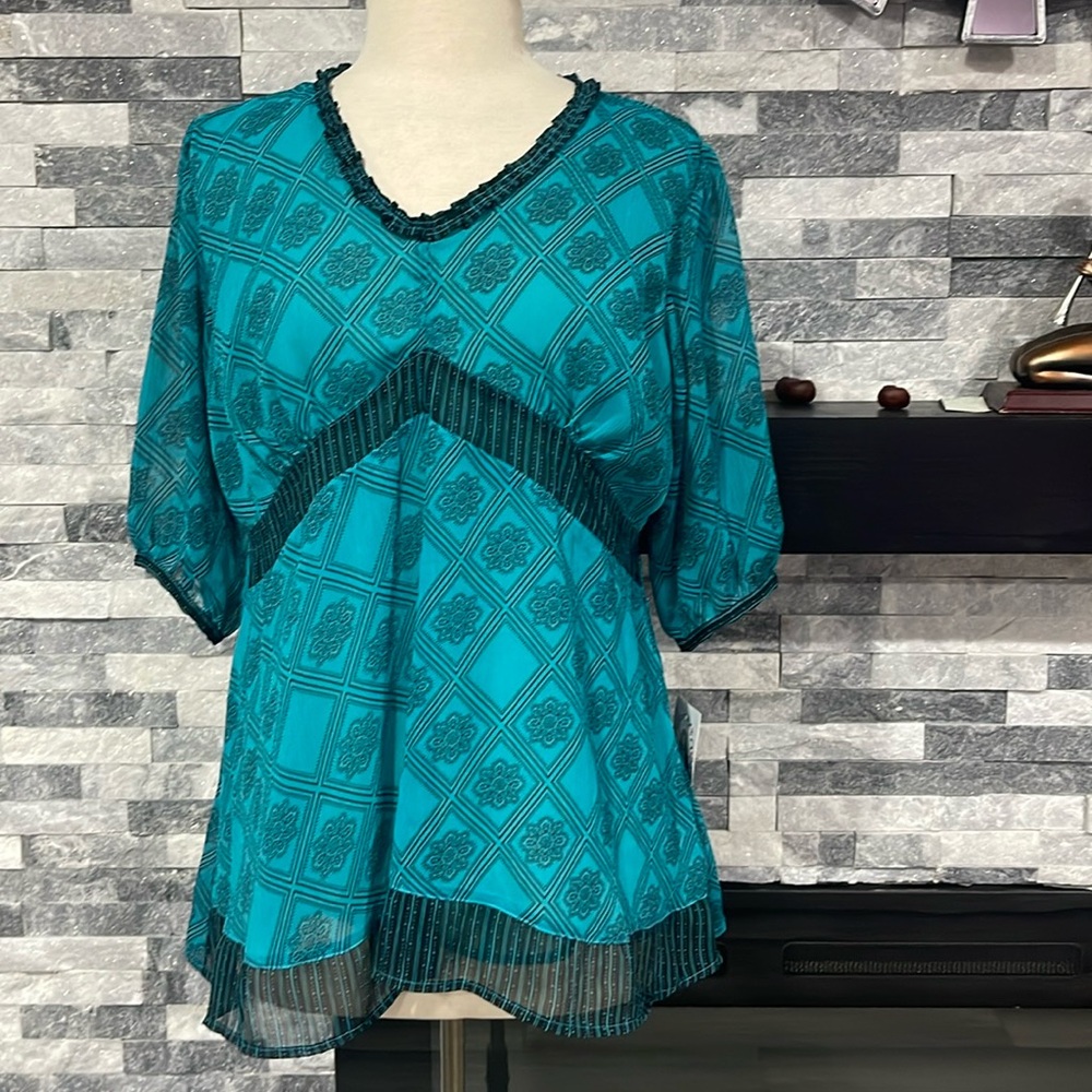 Oh Mamma Maternity Blouse Women’s Size L